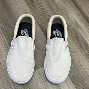 Vans women’s white Slip-On